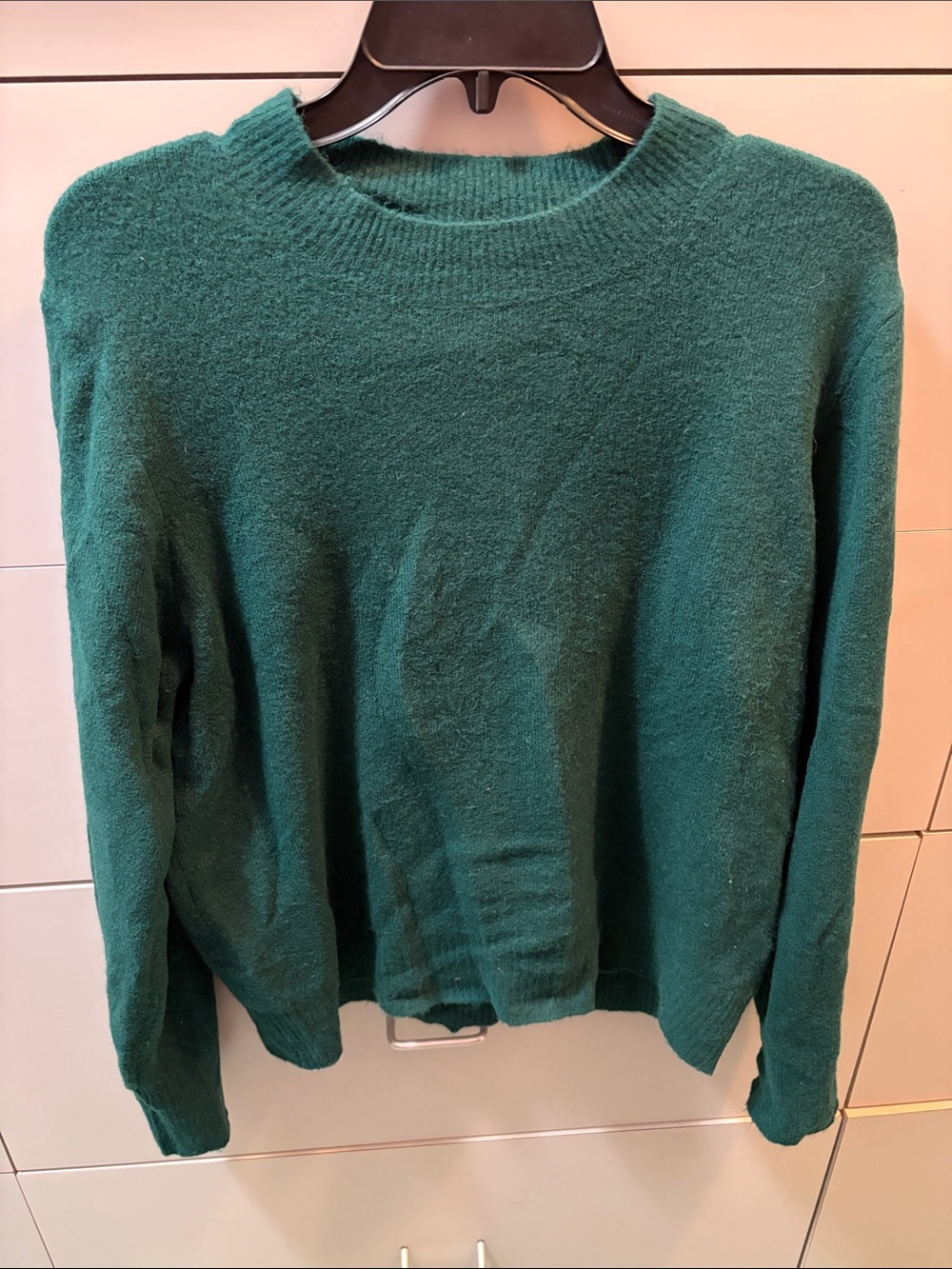 J. Crew Green Crewneck Sweater